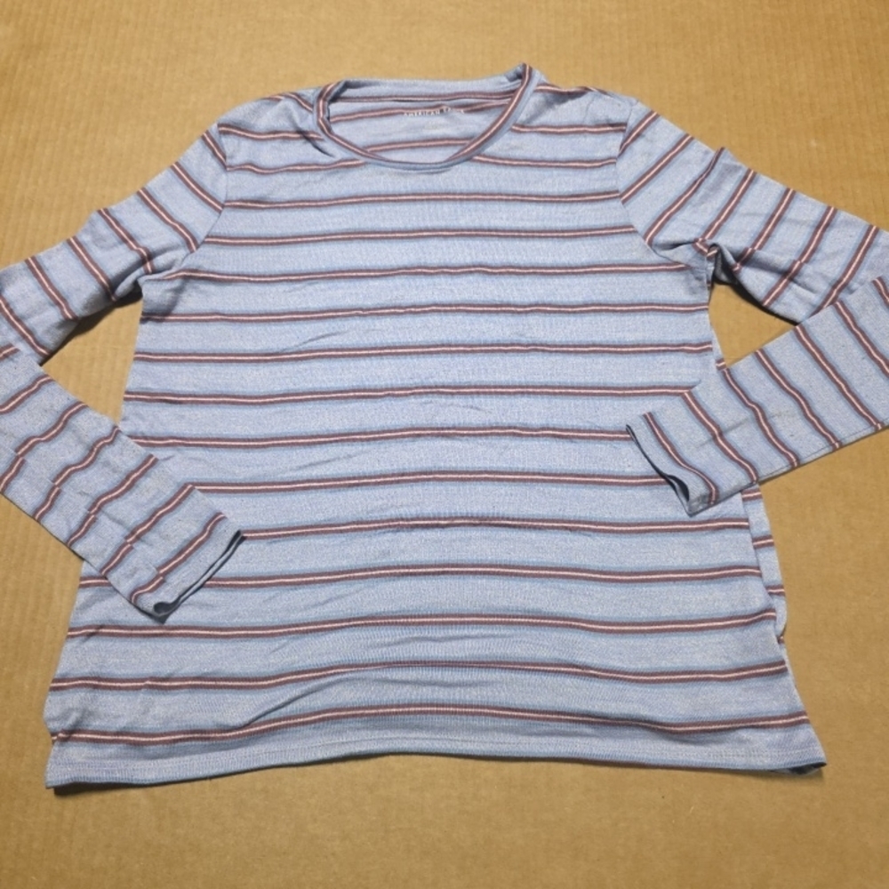 American Eagle super soft womens striped long sleeve top sz S